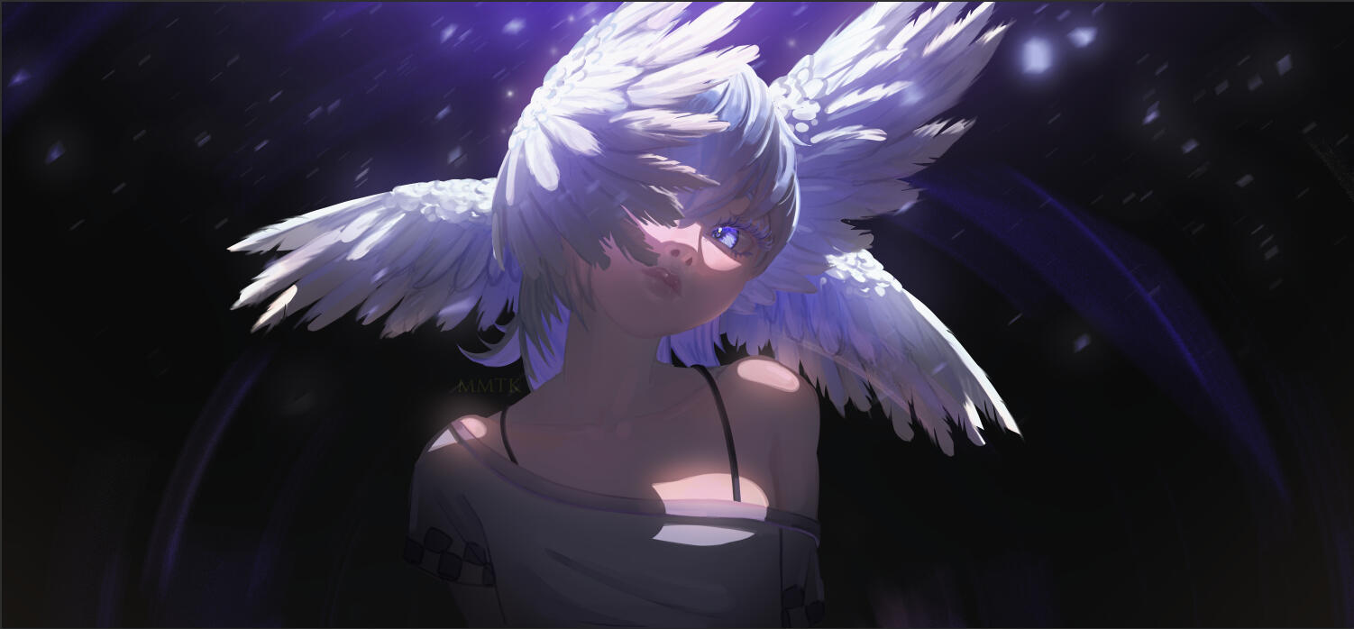 Bust simple background
